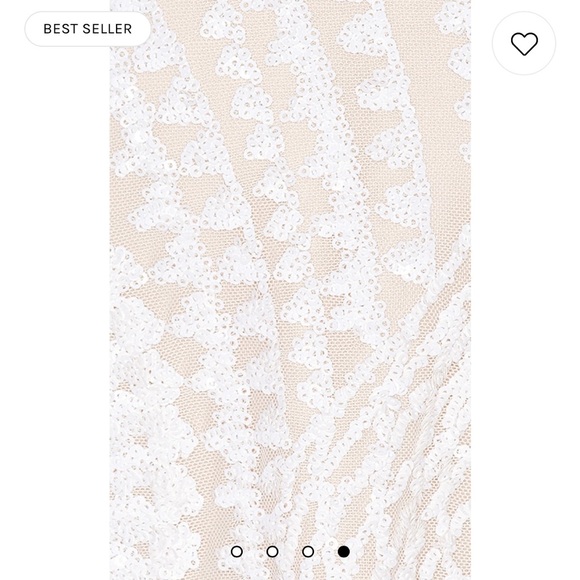 Revolve - mini white sequin dress - superdown - Picture 6 of 7